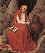 WEYDEN, Rogier van der St Jerome and the Lion Germany oil painting artist
